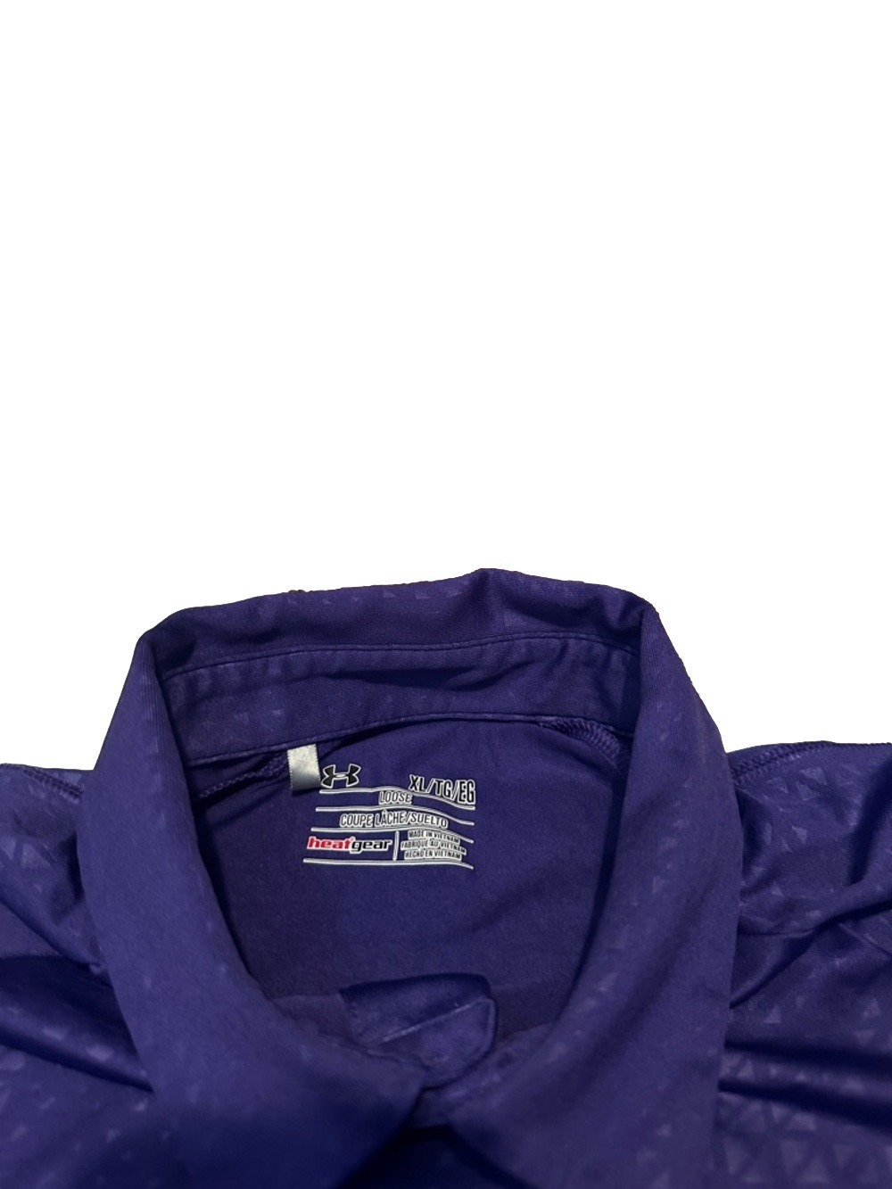 Under Armour Men's Polo Shirt Royal Purple XL - Picture 4 of 6